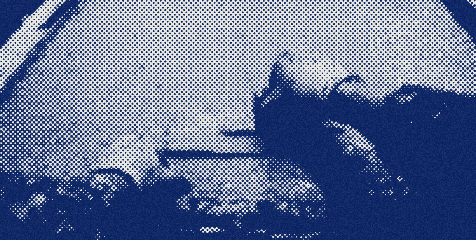 Halftoned frame from a head-mounted capture on site